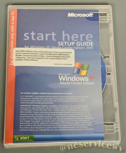 Microsoft Windows XP MEDIA CENTER EDITION 2005