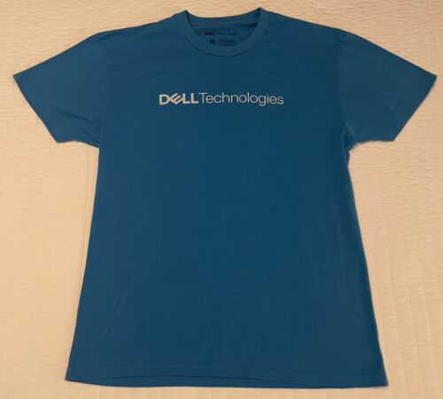 Dell Technologies T-shirt Medium Blue SS Computers Software Tech Geek Nerd