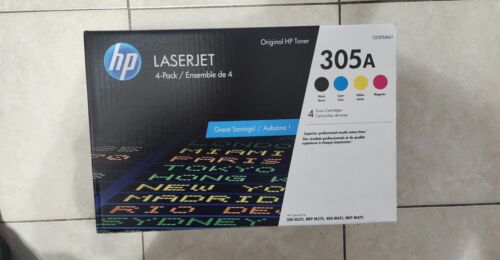 Brand New OEM HP Inc. HP 305A(CE305AQ1) Black/Cyan/Mag/Yel LaserJet Cartridges