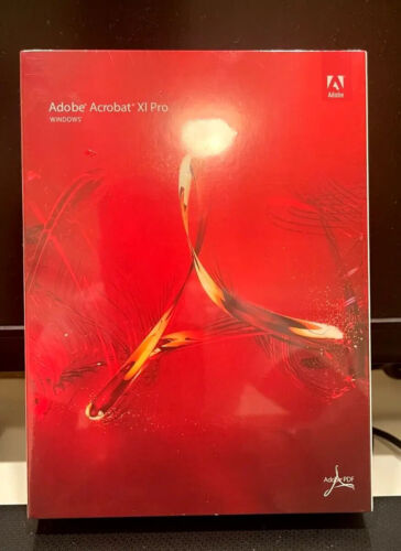 Adobe Acrobat XI Pro for 5 PC Install DVD Works on Windows 10 & 11