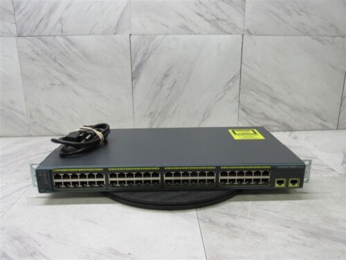 Cisco WS-C2960-48TT-L Catalyst 2960 48 Port Managed Network Switch!