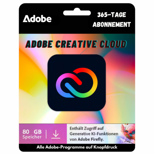 Adobe Creative Cloud | 1 Year Subscription | Monthly Generative Credits