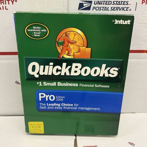 Intuit Quickbooks Pro 2006 Small Business Financial Software For Windows