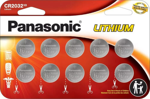 LOT 10-100 Panasonic LITHIUM BATTERY 3V CR2032 2032 BR2032 DL2032 Button Cell