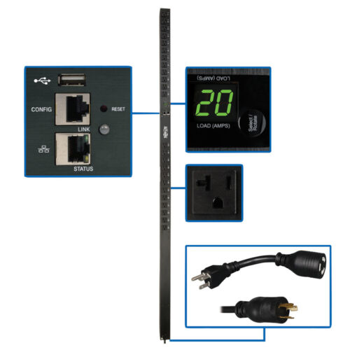 TRIPP LITE DATA CENTER PDUMV20NETLX 1.9kW Single-Phase Switched PDU LX Platform