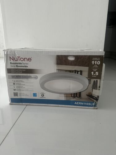 NuTone Roomside 110 CFM Humidity Sensing Ventilation Fan AERN110SLW NEW