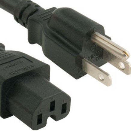 RiteAV Data Center Power Cord, NEMA 5-15P/IEC320 C15,  14 AWG, 15A, 250V