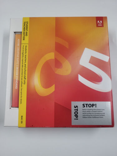 Adobe Creative Suite 5 Design Standard For Mac Student & Teacher Edition