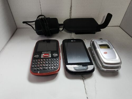 Group Of 3 Phones Samsung Lg Audiovox