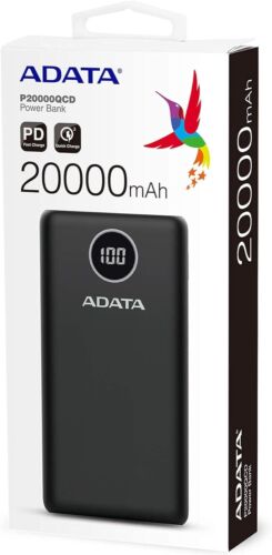 ADATA P20000QCD 20,000mAh Portable Power Bank w/ Qualcomm Quick Charge 3.0