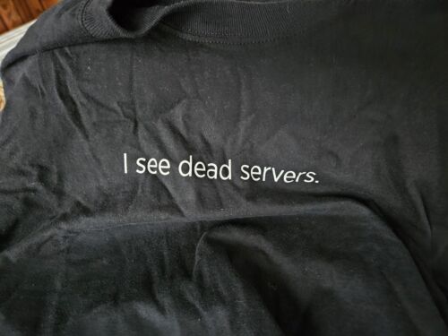 Splunk T-shirt “I See Dead Servers” Digital Computer Spelunker Infrastructure