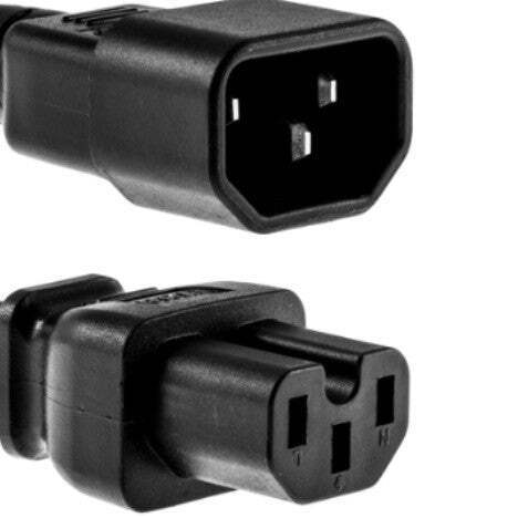 RiteAV Data Center Power Cord, IEC320 C14/IEC320 C15,  14 AWG, 15A, 250V