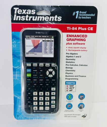 Texas Instruments TI-84 Plus CE Enhanced Graphing Calculator Black