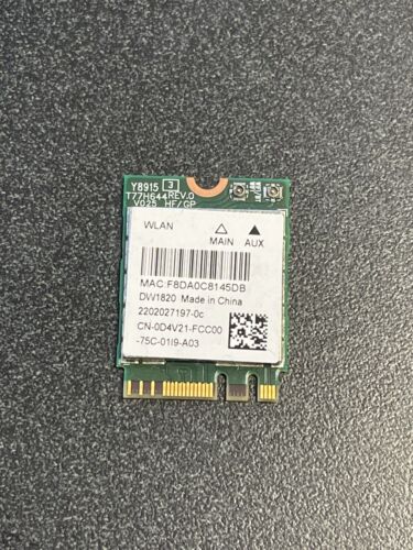 Qualcomm Atheros QCNFA344A WirelessLAN NIC DW1820