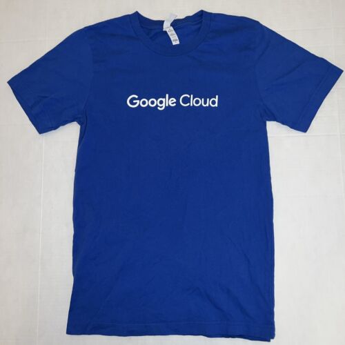 NWOT Official Alphabet’s Employee Issued ‘GOOGLE Cloud’ Shirt Adult Small Blue