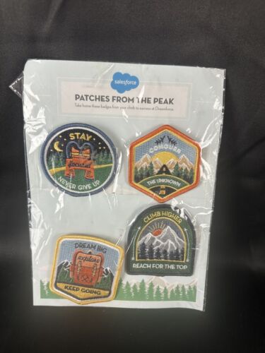 Salesforce Patches From The Peak Set Of 4 Adventure-Themed Embroidered Badges Fo