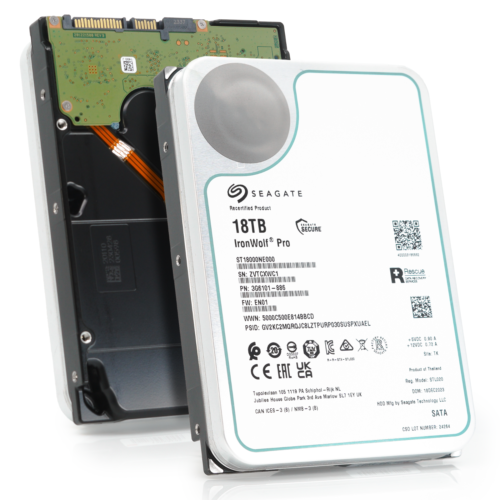 Seagate IronWolf Pro 18TB SATA 6Gb/s 7.2K RPM 512e CMR 3.5″ NAS HDD ST18000NE000