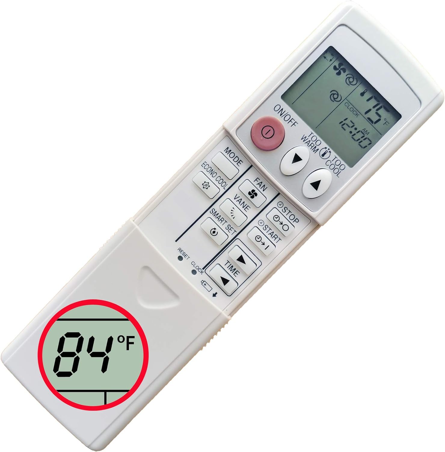 CHOUBENBEN Replacement Mitsubishi Electric Mr Slim Air Conditioner Remote Control MSZ-A09NA MSZ-A12NA MSZ-A15NA MSZ-A17NA MSZ-A09NA-1 MSZ-A12NA-1 MSZ-A15NA-1 MSZ-A17NA-1