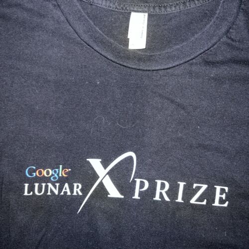 NWOT Official Alphabet’s Google Lunar XPRIZE Shirt Adult 2XL XXL Black Googlex