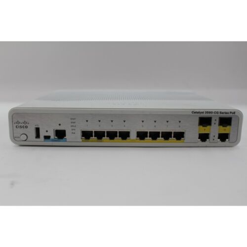 Cisco WS-C3560CG-8PC-S CATALYST 3560C SWITCH 8GBE POE+ 2XDUAL UPLINK IP BASE