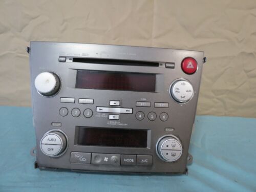 07-08 Subaru Legacy 6 CD MP3 AM FM AUX Player Climate Console OEM 86201AG67B