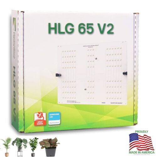 HLG 65 Samsung LED Houseplant Grow Light Quantum Board Dimmable Full Spectrum