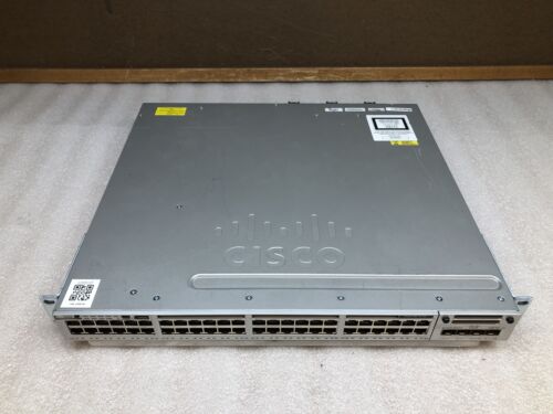 Cisco 3850 WS-C3850-48P-L V06 PoE+ 48-Port Gigabit Switch with C3850-NM-2-10G