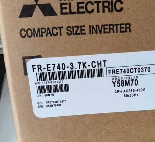 New FR-E740-3.7K-CHT   MITSUBISHI COMPACT FREQUENCY INVERTER PLC MODULE