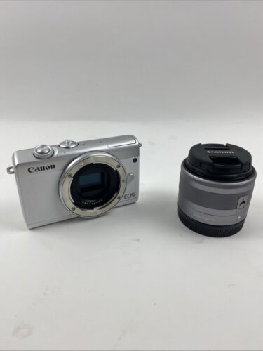 Canon EOS M200 Mirrorless Digital Camera with 15-45mm Lens (White) READ DESC!!!