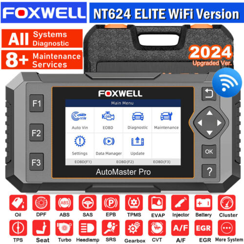 FOXWELL NT624 Elite OBD2 Scanner Automotive All System Diagnostic Car Scan Tool