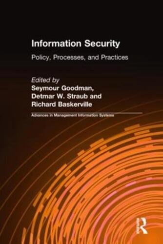 Information Security: Policy, Processes, and Practices by Seymour Goodman (Engli