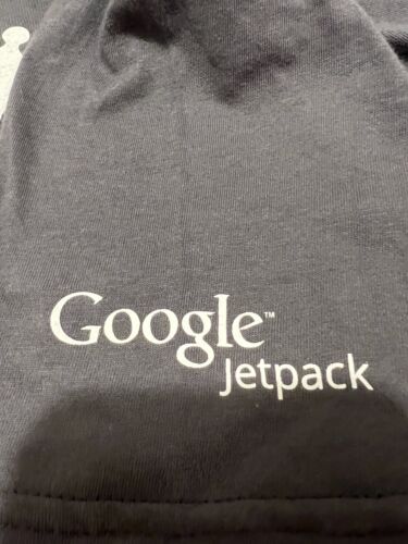 Rare Alphabet GOOGLEX Ape To Man w/ Jetpack Evolution Shirt Medium NWOT Andriod