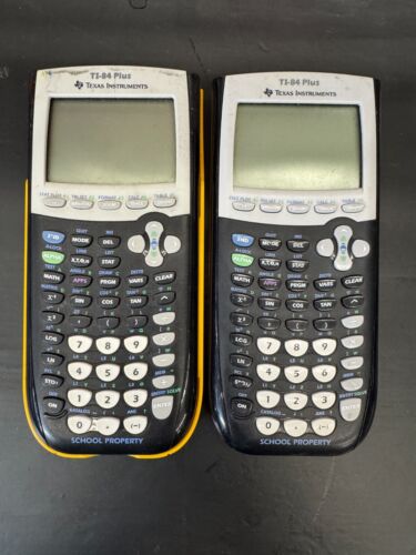 Lot of 2 – TI-84 Plus School Edition Graphing Calculators