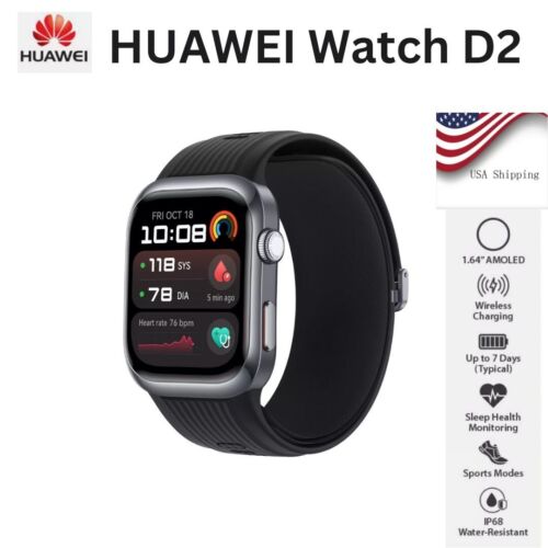 HUAWEI WATCH D2 BLOOD PRESSURE HEALTH MONITOR 2024 1.82 AMOLED BLACK