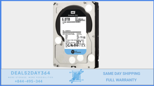 Western digital 6TB 3.5″ 7.2K SATA WD6001F9YZ DataCenter Hard Drive Enterprise