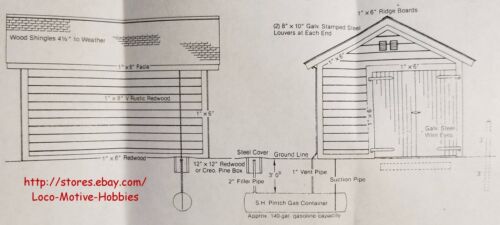 LMH Funaro F&C 16  Southern Pacific TOOL HOUSE Maintenance MOW Storage Shed Shop