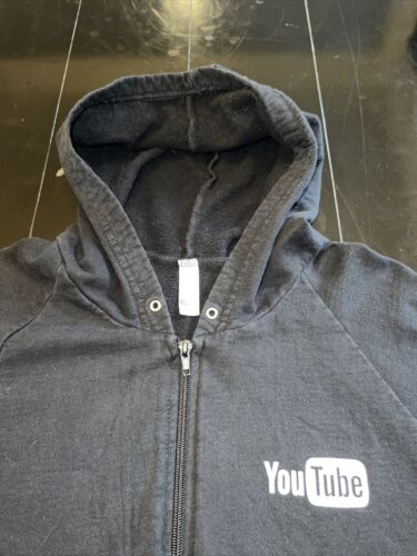 Vtg Official Alphabet’s Google’s YouTube Employee Black Sweatshirt Hoodie Large