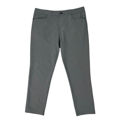 Public Rec Pants Mens 38 Metal Grey Workday Straight Chino Stretch Travel *READ