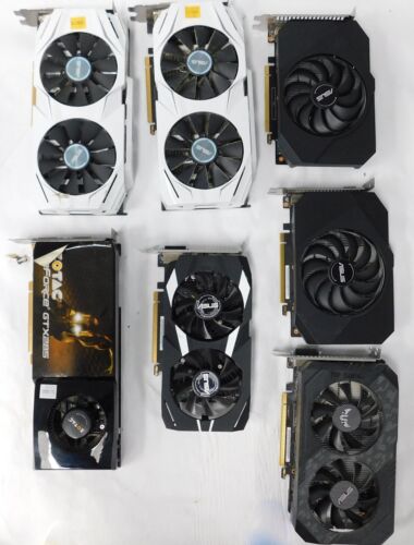 7 LOT Graphics Cards ASUS, Zoltac