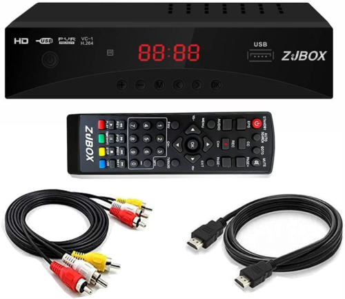 Digital TV Converter Box, ATSC Cabal Box – ZJBOX for Analog HDTV Live1080P…