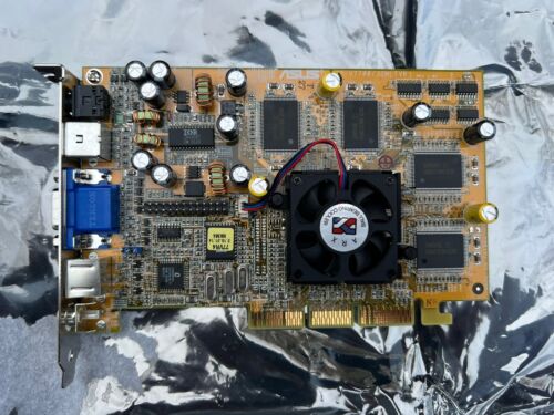 VINTAGE ASUS V7700 32M DELUXE NVIDIA GEFORCE2 AGP VGA SVID COMP VR 3D Video Card