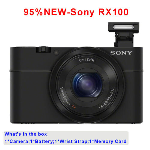 95%NEW-Sony RX100 20.2 MP 3.6 x Compact Digital Camera w/Charger & Card&Battery