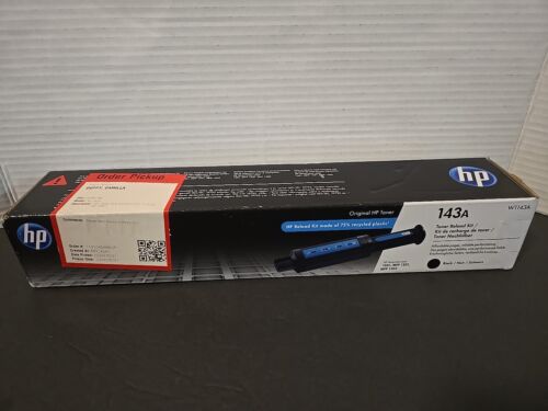 HP Inc. 143A Black Toner Reload Kit Standard Yield W1143A NEW SEALED