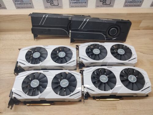 Lot of 6 x ASUS GTX 1060 6GB Mining GPUs – 2x TURBO 4x DUAL – READ!