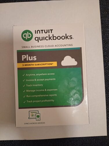 Intuit QuickBooks Online Plus 2023 3-Month Version Brand New 5 Users