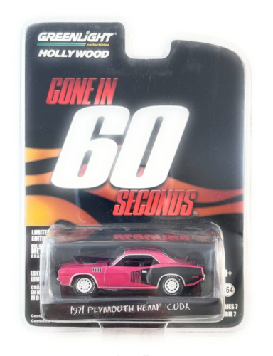 1971 Plymouth Hemi Cuda “Gone in 60 Seconds”  1:64 Model by Greenlight 44670-5C2