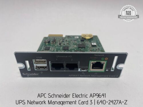 APC Schneider Electric AP9641 UPS Network Management Card 3, 640-2427A-Z