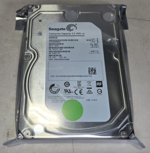 Seagate ST6000NM0034 6TB 7.2K 12Gb/s SAS 3.5″ HDD *100% health*