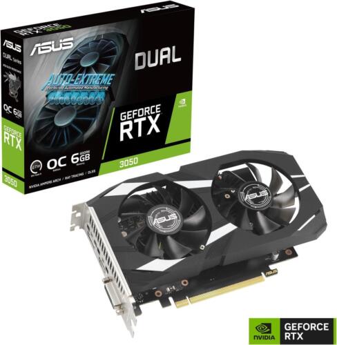 Brand New ASUS NVIDIA GeForce Dual-RTX3050-O6G OC Edition Gaming Graphics Card