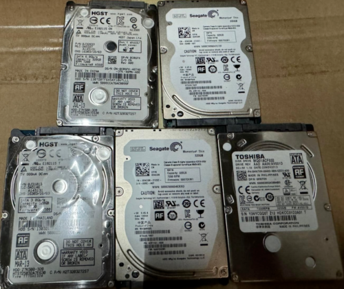 5 PACK!!  Hard Disk 320 GB HDD 2.5 SamsungWD Toshiba Hitachi Seagate, for Laptop